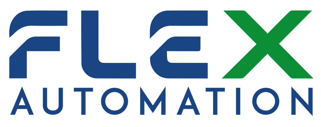 Logo FLEX AUTOMATION o marcă Greenbau Tehnologie SRL
